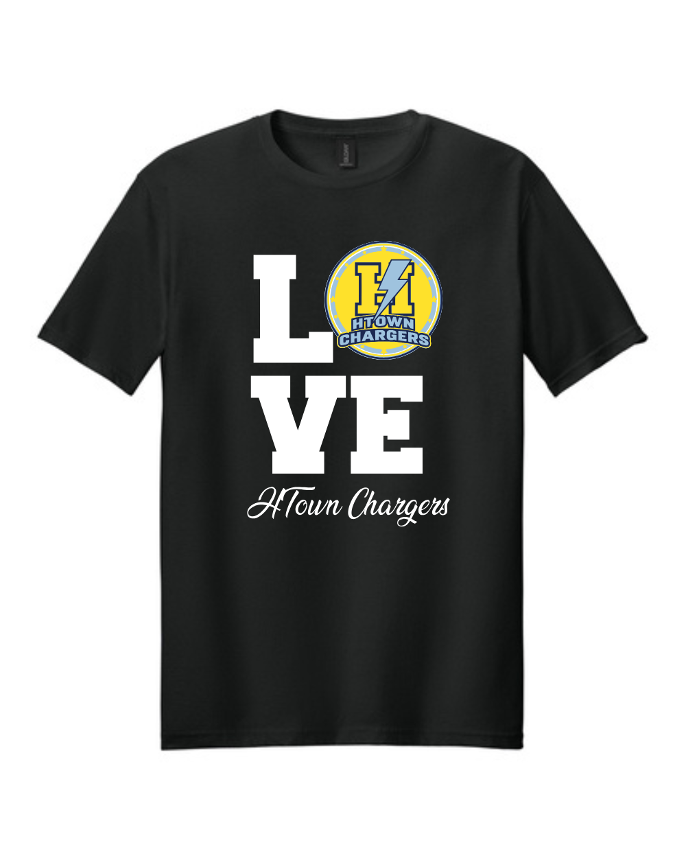 HTown Chargers Football & Cheer- Love Cheer Cotton Tee