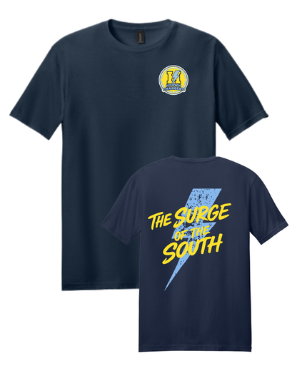 HTown Chargers Football & Cheer- Chargers Surge of the South Cotton Tee