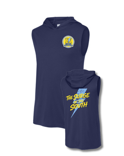 HTown Chargers Football & Cheer- Chargers Surge of the South Hooded Performance Tee