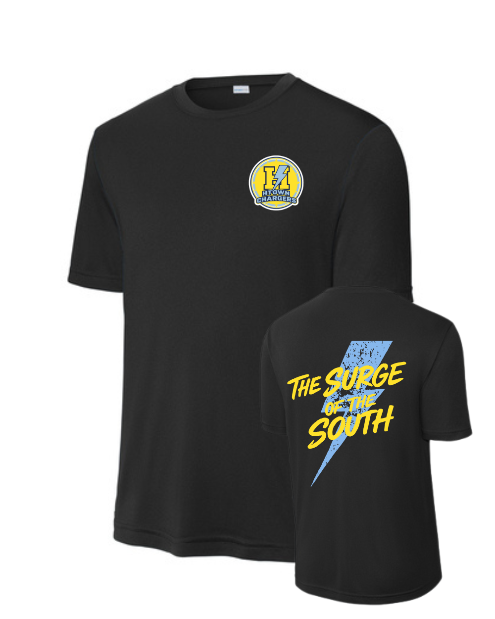 HTown Chargers Football & Cheer- Chargers Surge of the South Performance Tee