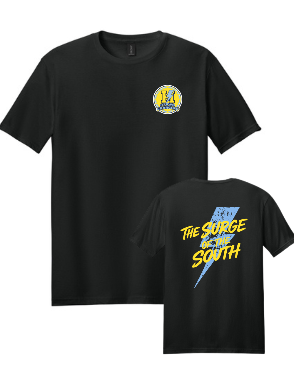 HTown Chargers Football & Cheer- Chargers Surge of the South Cotton Tee