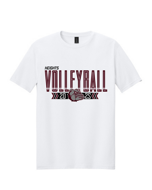 Heights Volleyball-Heights VB Cotton Tee- White