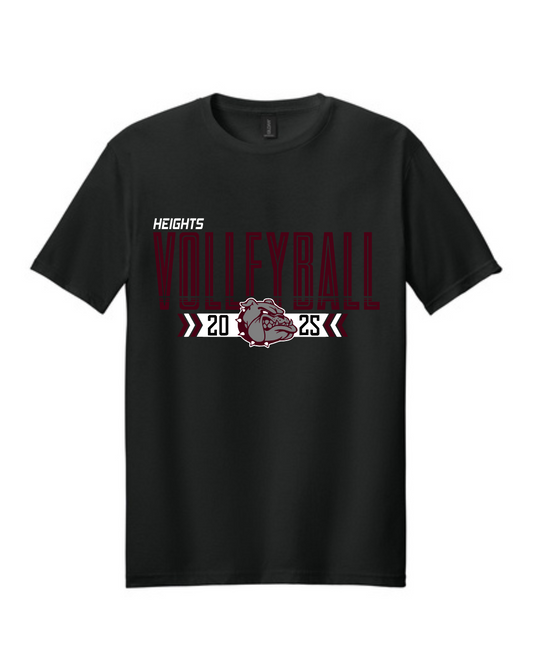 Heights Volleyball-Heights VB Cotton Tee- Black