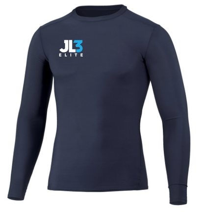 JL3 Elite - JL3 Youth Longsleeve Compression Tee-  Navy