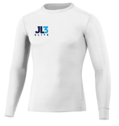 JL3 Elite - JL3 Youth Longsleeve Compression Tee-  White