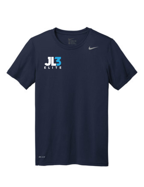 JL3 Elite - JL3 Youth Nike Legend Tee- Navy
