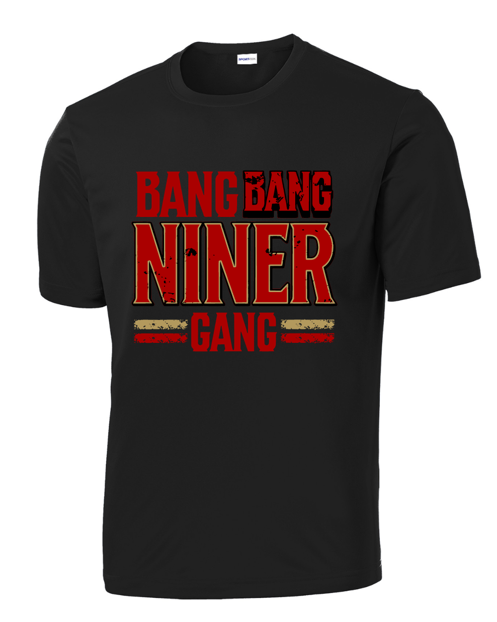 League City 49ers-Bang Bang Performance Tee- Black