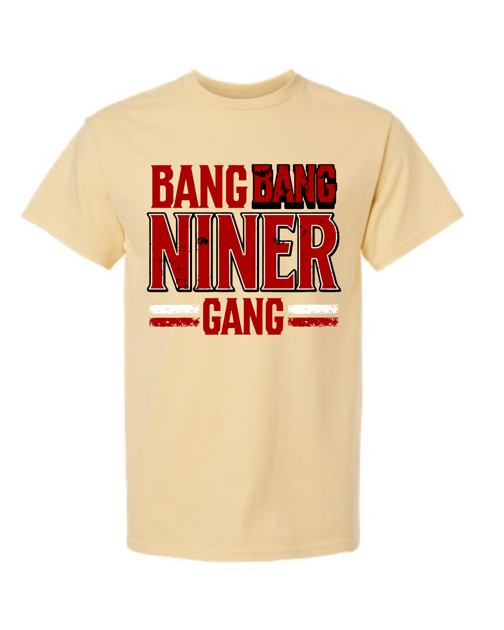 League City 49ers-Bang Bang CottonTee- Vegas gold