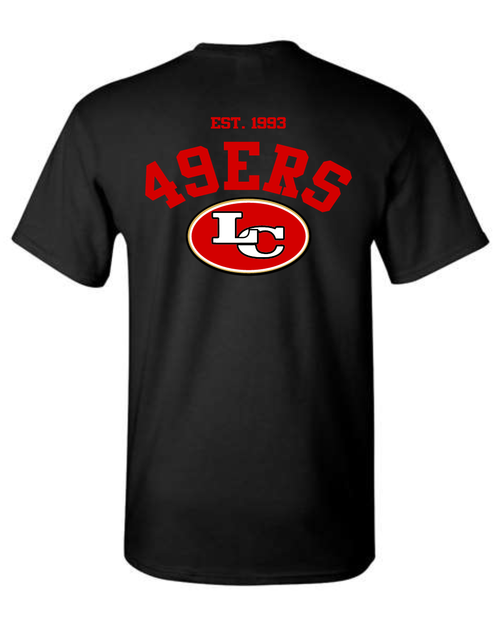 League City 49ers- Cotton Blend Tee- Black
