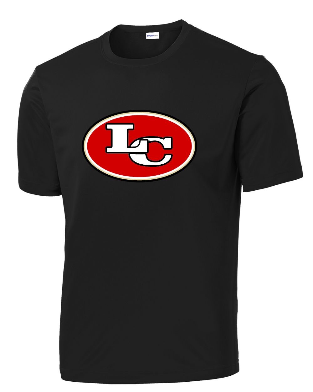 League City 49ers-LC Logo Performance Tee- Black