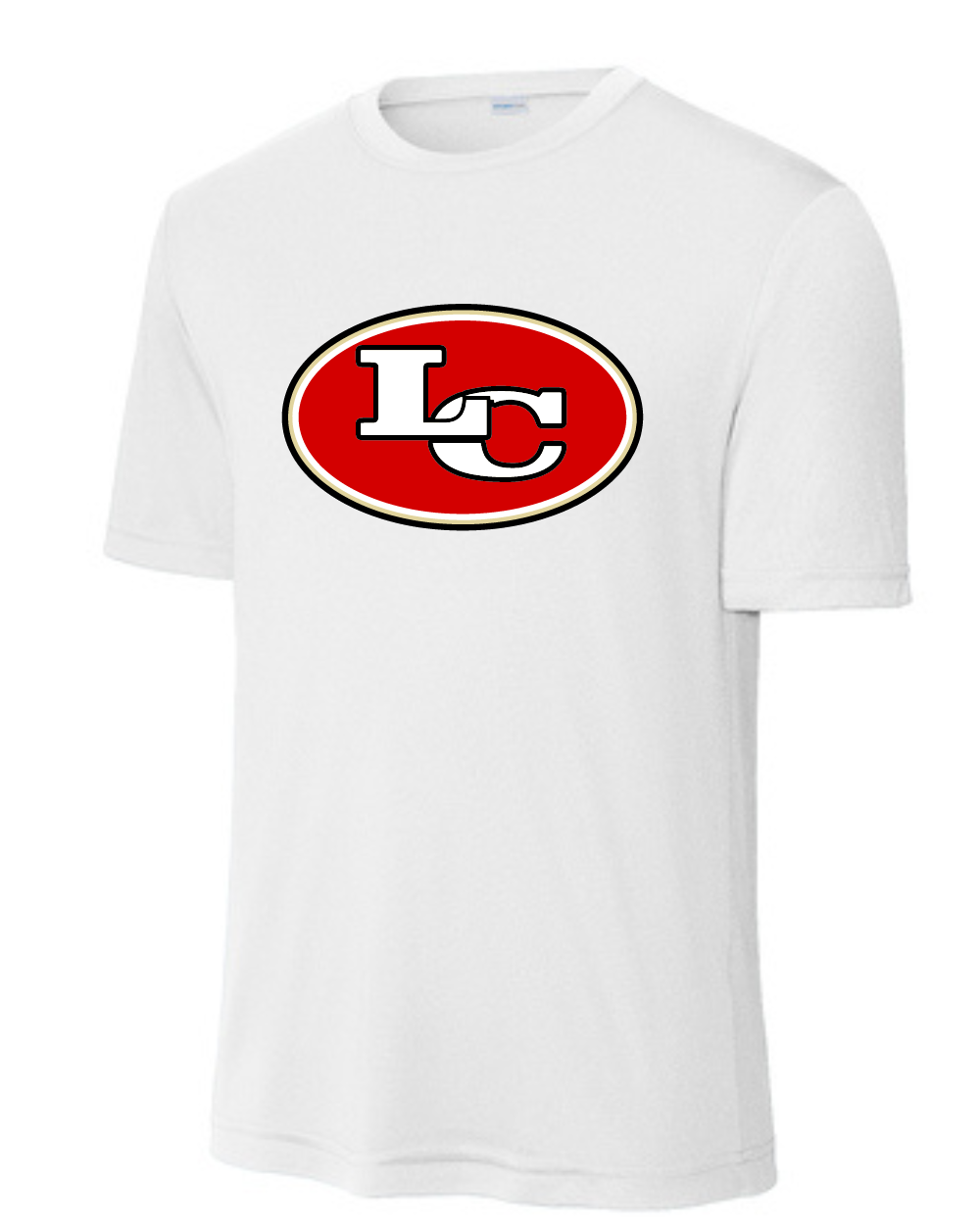 League City 49ers-LC Logo Performance Tee- White