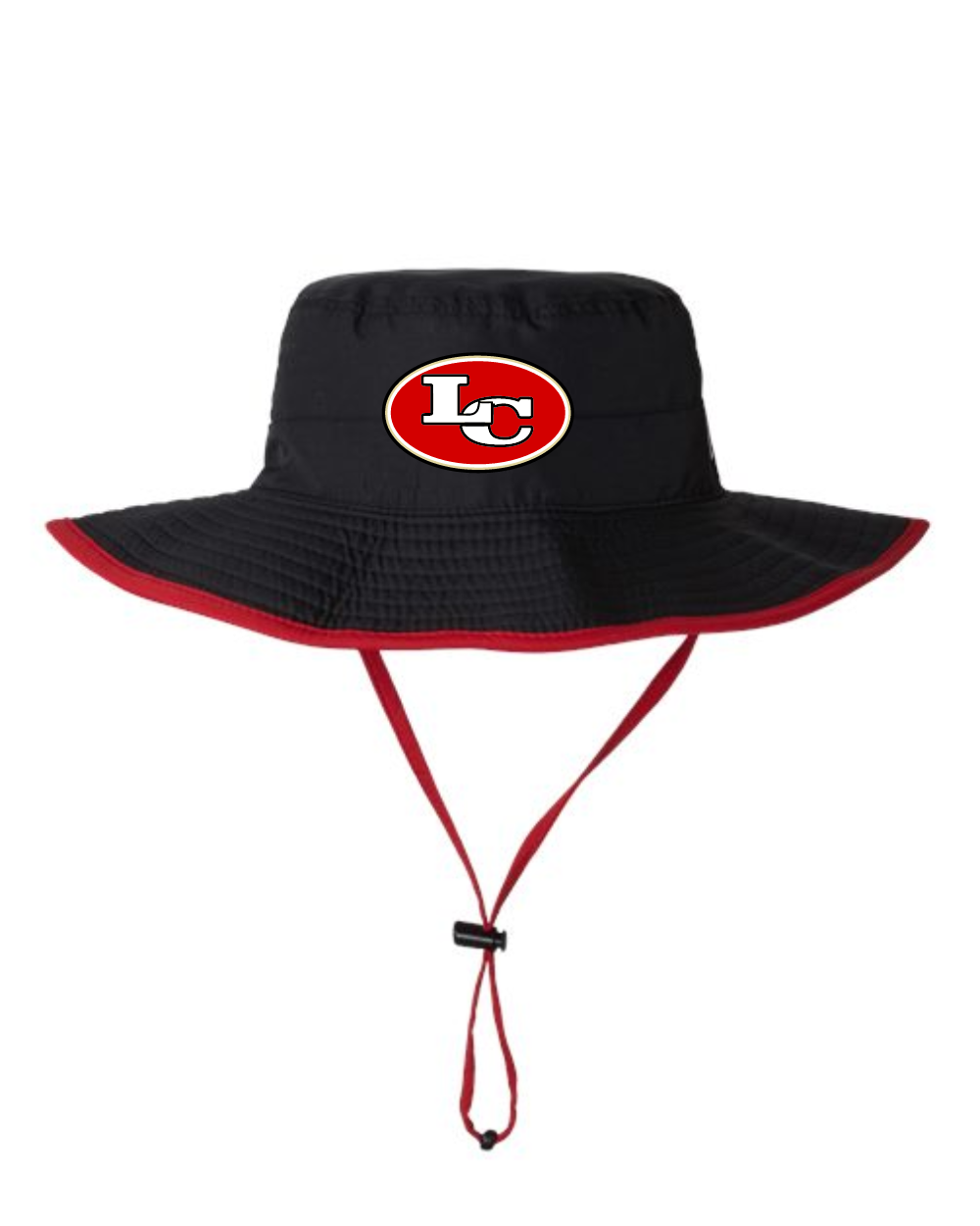 League City 49ers- Embroidered Logo Boonie Hat- Black/red