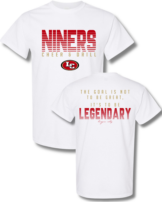 League City 49ers- Niners Cheer& Drill Tee-White
