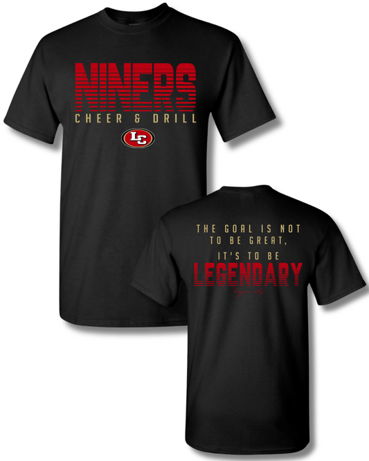 League City 49ers- Niners Cheer& Drill Tee-Black