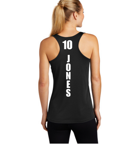 League City 49ers- LC 49ers Football- Ladies Tanktop-Charcoal