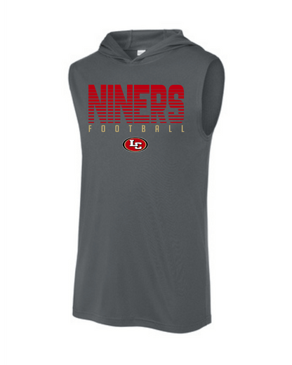 League City 49ers-Legendary NINERS Performance Sleeveless Hoodie- Grey
