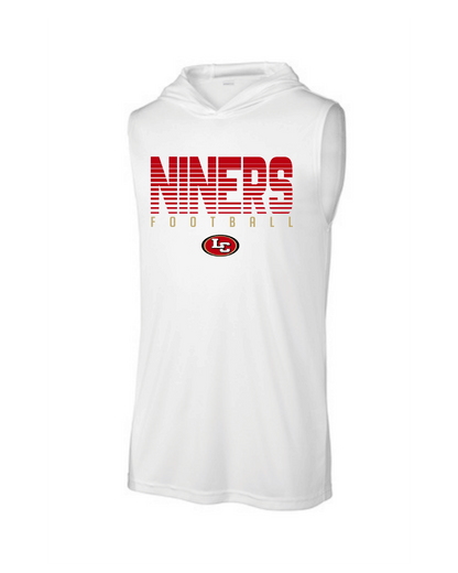 League City 49ers-Legendary NINERS Performance Sleeveless Hoodie- White