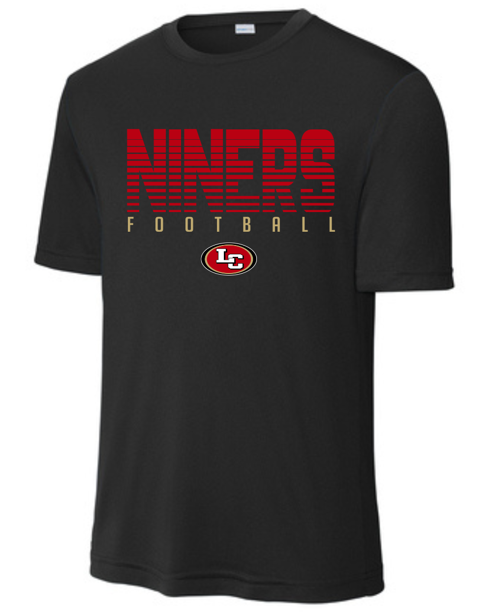 League City 49ers-Legendary NINERS- Performance Tee- Black