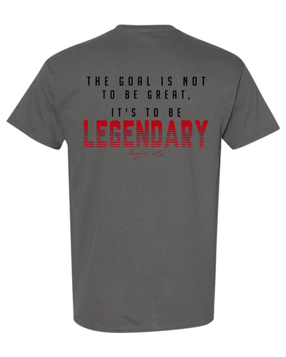 League City 49ers- Niners Cheer& Drill Tee-Charcoal Grey