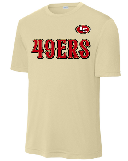 League City 49ers-49Ers- Performance Tee- Vegas Gold