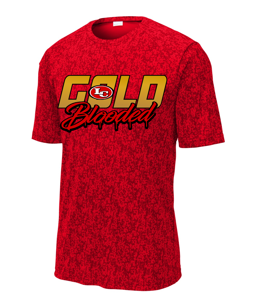 League City 49ers Football & Cheer - Gold Blooded Camo  Performance Tee
