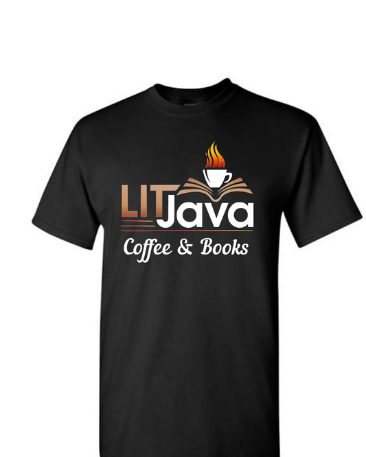 Lit Java - Full Front Logo Tee- Black