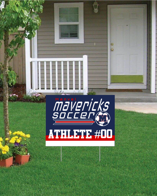 Manvel Soccer Yard Sign 2025