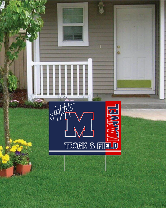 Manvel Track And Field Yard Sign 2025