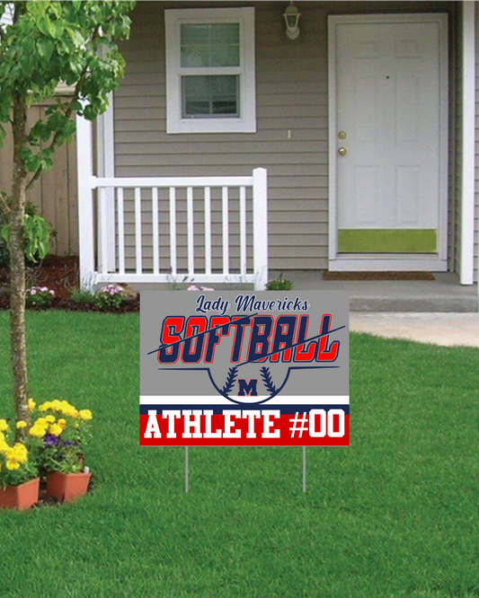 Manvel Softball Yard Sign 2025