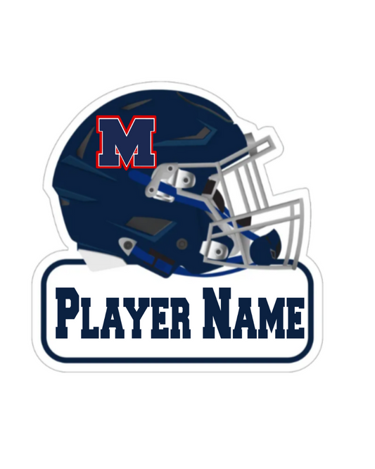 Manvel Football Helmet Yard Sign 2025