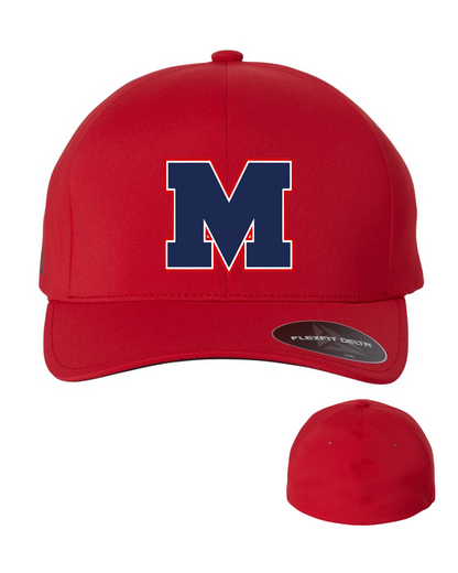 Manvel Athletics - Embroidery M Logo Flexfit Stretch Hat