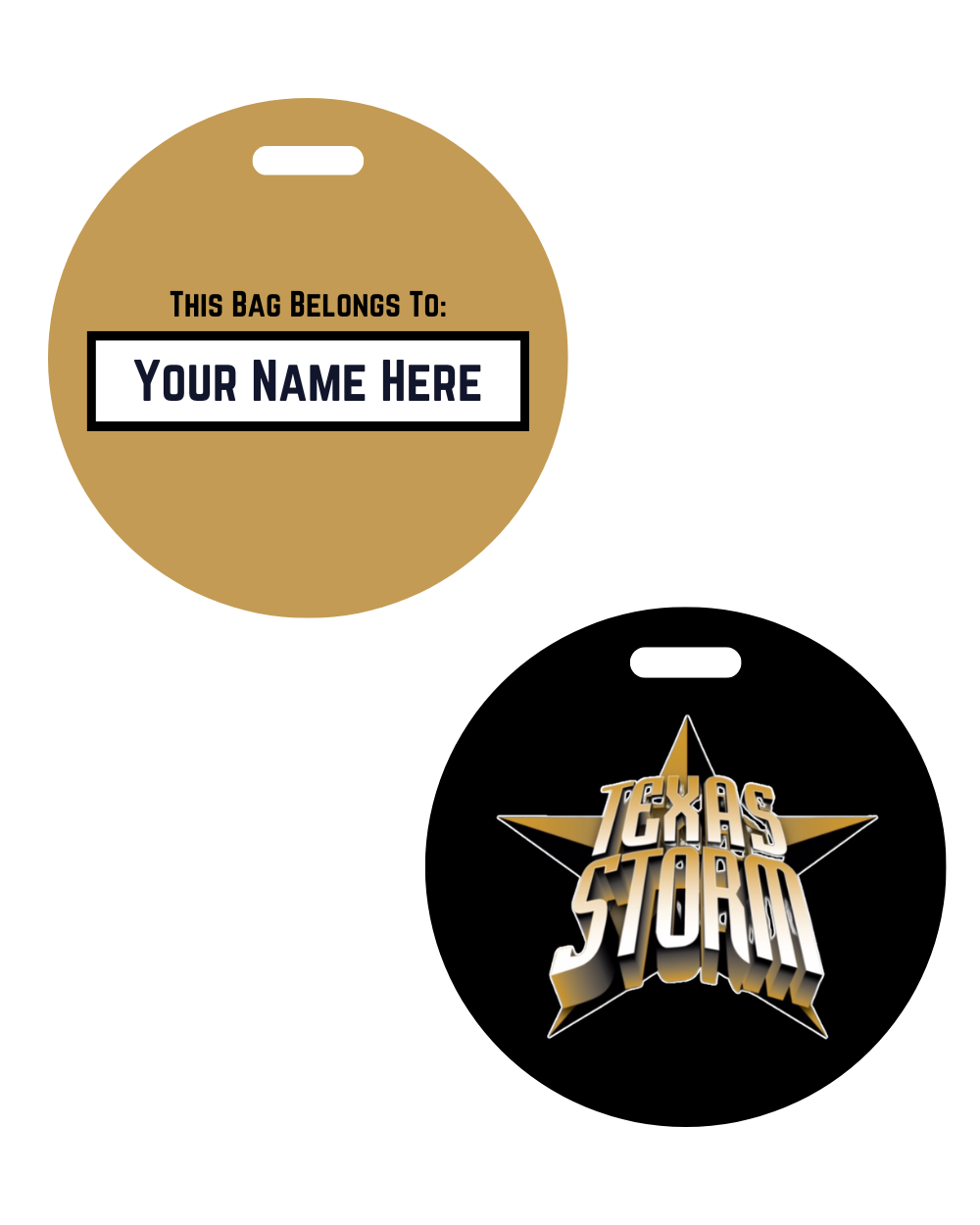 Texas Storm- Bag Tag