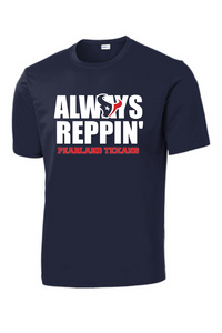 Pearland Texans - Always Reppin' Performance Tee-Navy