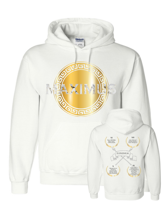 PHS Band- Euphonium Maximus Hoodie- White