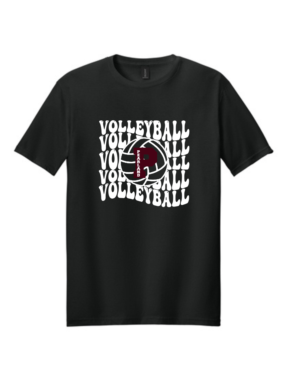 PHS Volleyball- Volleyball Repeat Oilers  Cotton Tee-black