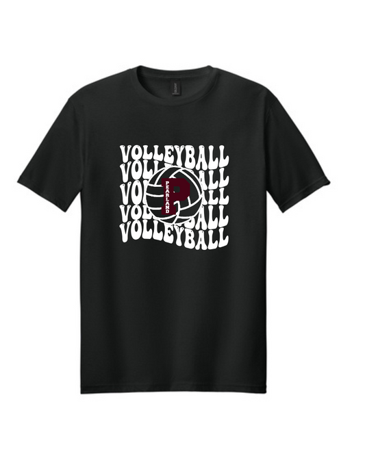 PHS Volleyball- Volleyball Repeat Oilers  Cotton Tee-black