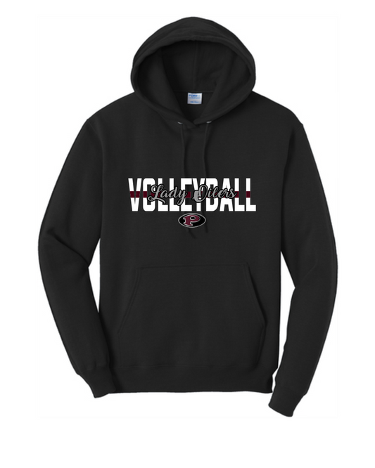 PHS Volleyball-  Lady Oilers Volleyball Hoodie- Black