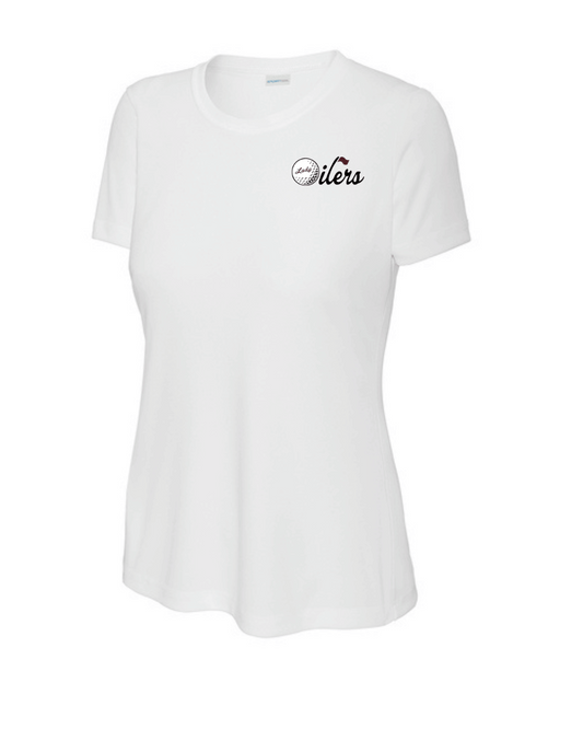 PHS Golf - Pearland Lady Oilers Golf Performance Ladies Tee - White