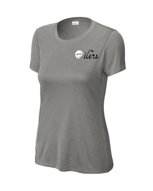 PHS Golf - Pearland Lady Oilers Golf Performance Ladies Tee -Grey