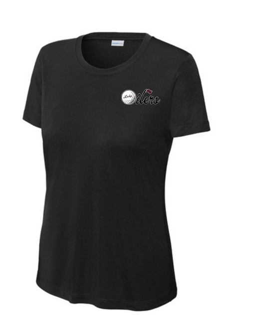 PHS Golf - Pearland Lady Oilers Golf Performance Ladies Tee - Black
