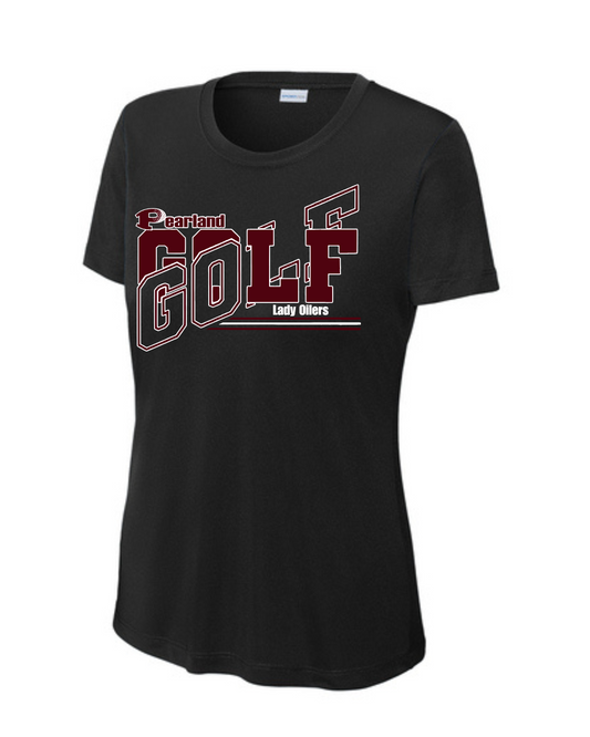 PHS Golf - Pearland Ladies Golf Performance Ladies Tee - Black