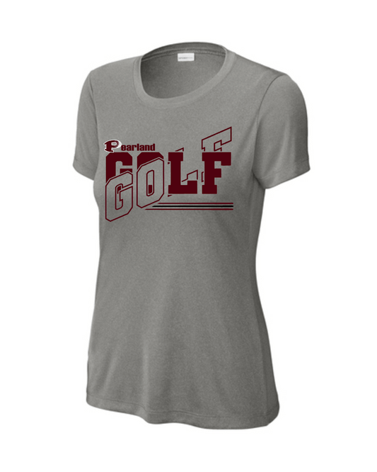 PHS Golf - Pearland Lady Oilers Cross Golf Performance Ladies Tee - Grey