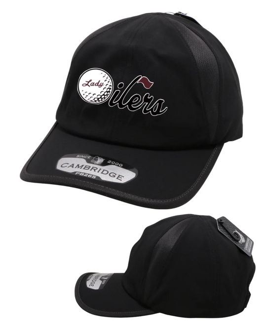 PHS Golf Logo- Lady Oilers Golf Cambridge ActiveWear Unstructured Hat - Black