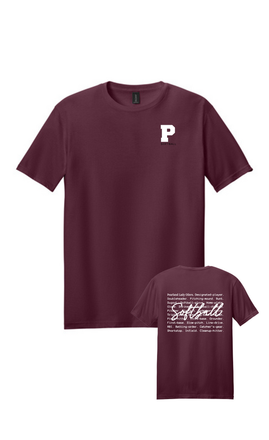 PHS Softball- P Softball Oilers Type Cotton Tee