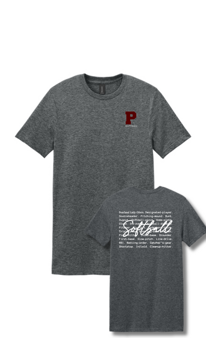 PHS Softball- P Softball Oilers Type Cotton Tee