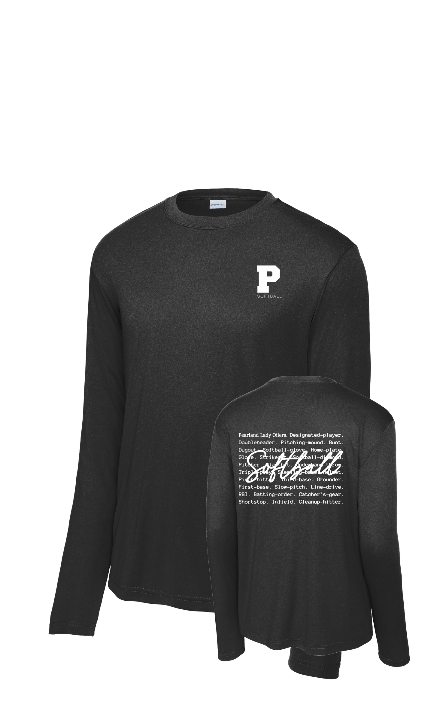 PHS Softball- P Softball Oilers Type Long sleeve Performance Tee