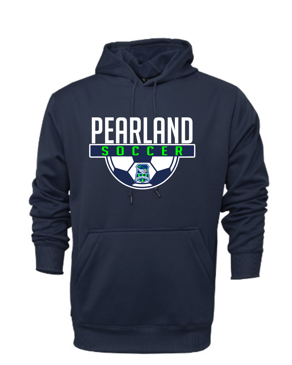 Pearland Soccer - Performance Hoodie- Navy