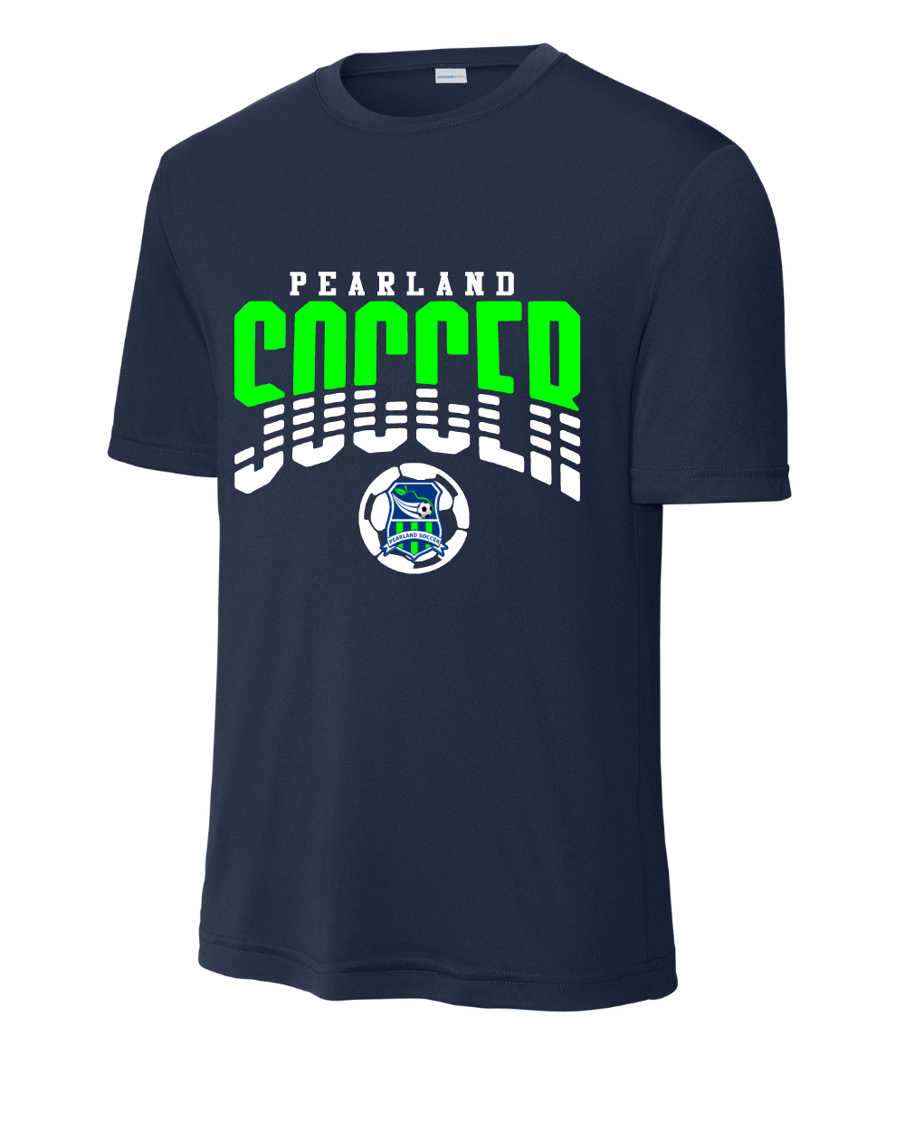 Pearland Soccer- Performance Tee- Navy