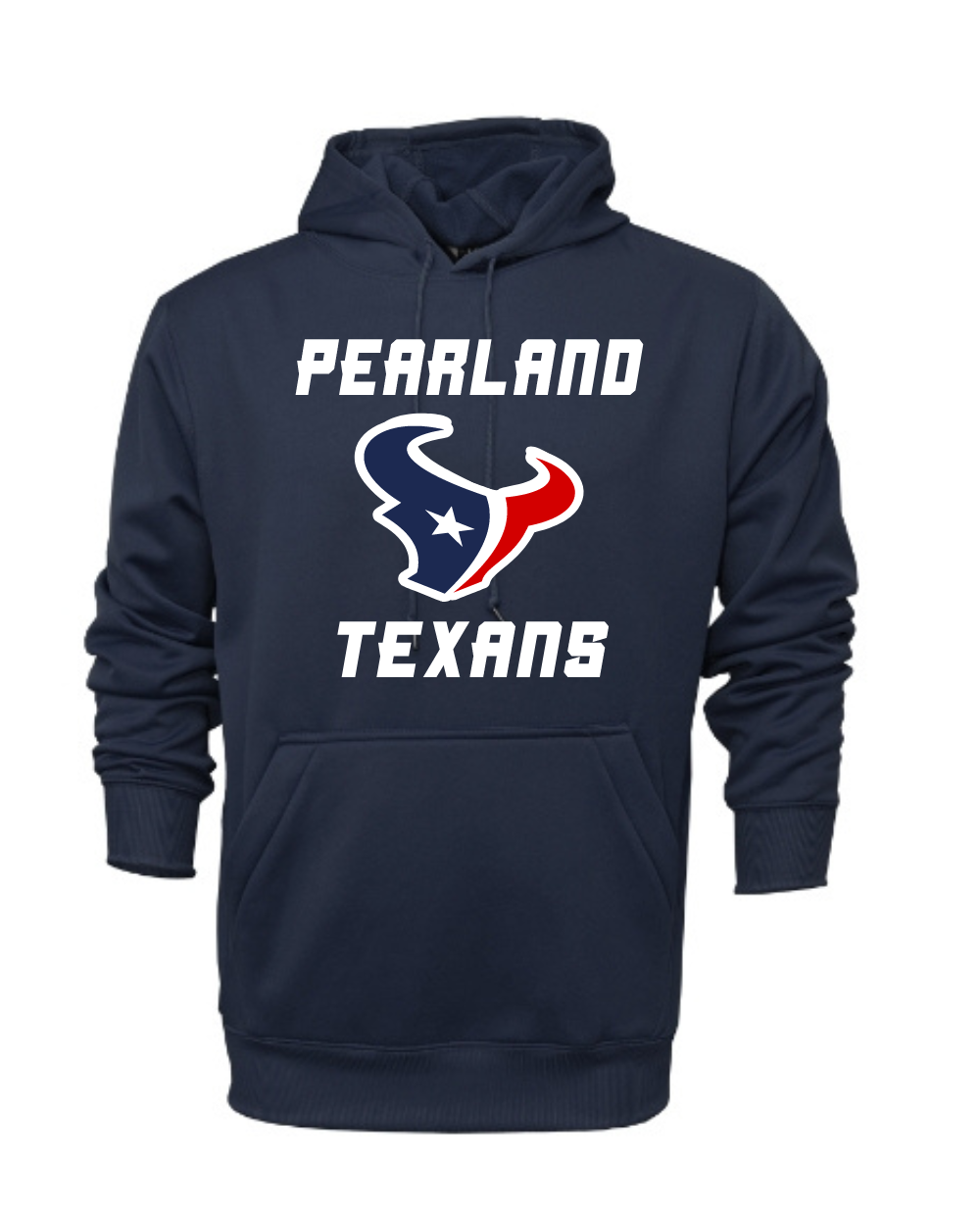 Pearland Texans Navy Performance Hoodie