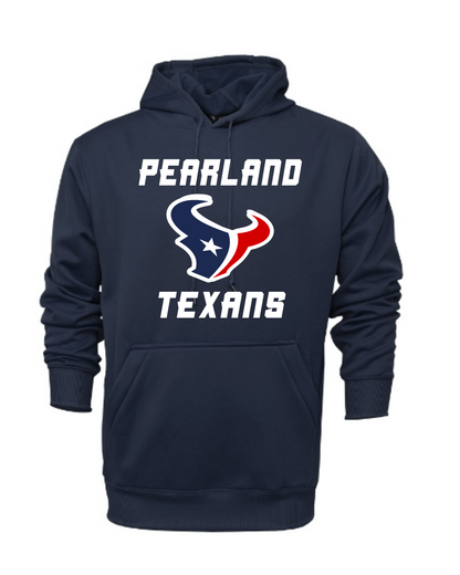 Pearland Texans Navy Performance Hoodie